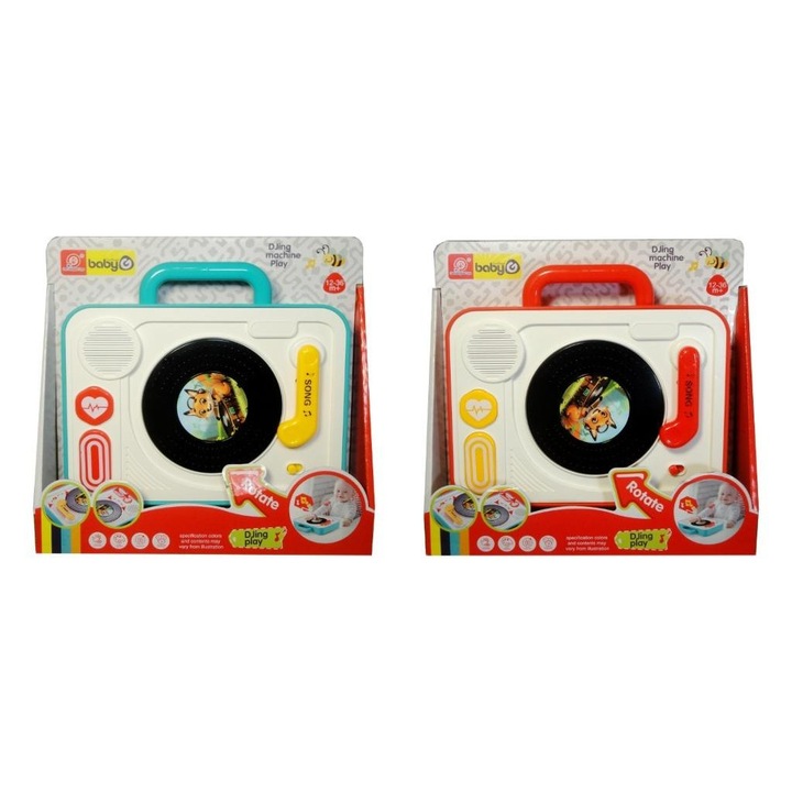 Swede interaktív zenei DJ konzol gyerekeknek 12 hónapos kortól, többszínű