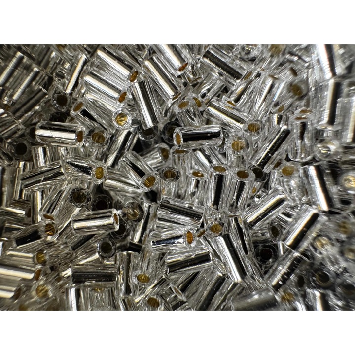 Margele japoneze din sticla pentru bijuterii handmade, tubulare 3mm, 21, 5g