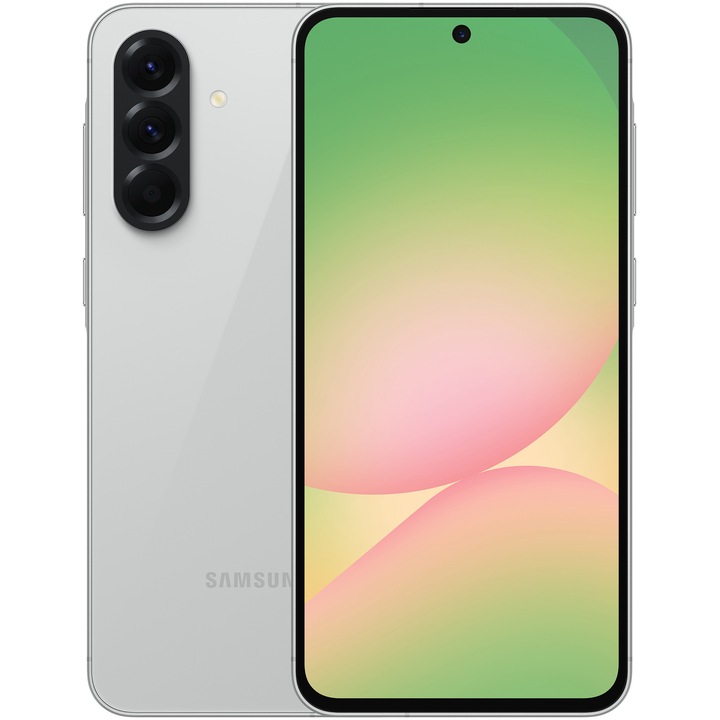 Мобилен телефон Samsung Galaxy A56, 12GB RAM, 256GB, 5G, Страхотен светлосив