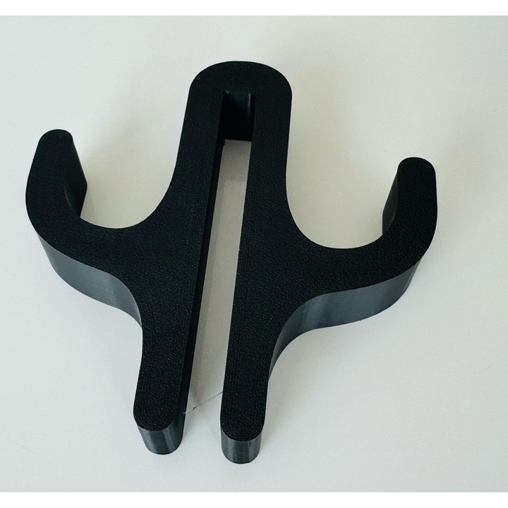 Carlig pentru Cabine de Dus – Suport Umeras, Accesorii Baie, Model Mirror, Printat 3D din PLA, Negru, 2 Agatatori