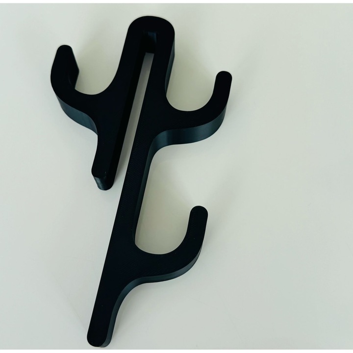 Carlig pentru Cabine de Dus – Suport Umeras, Accesorii Baie, 3D din PLA, Negru, Model 3 Agatatori