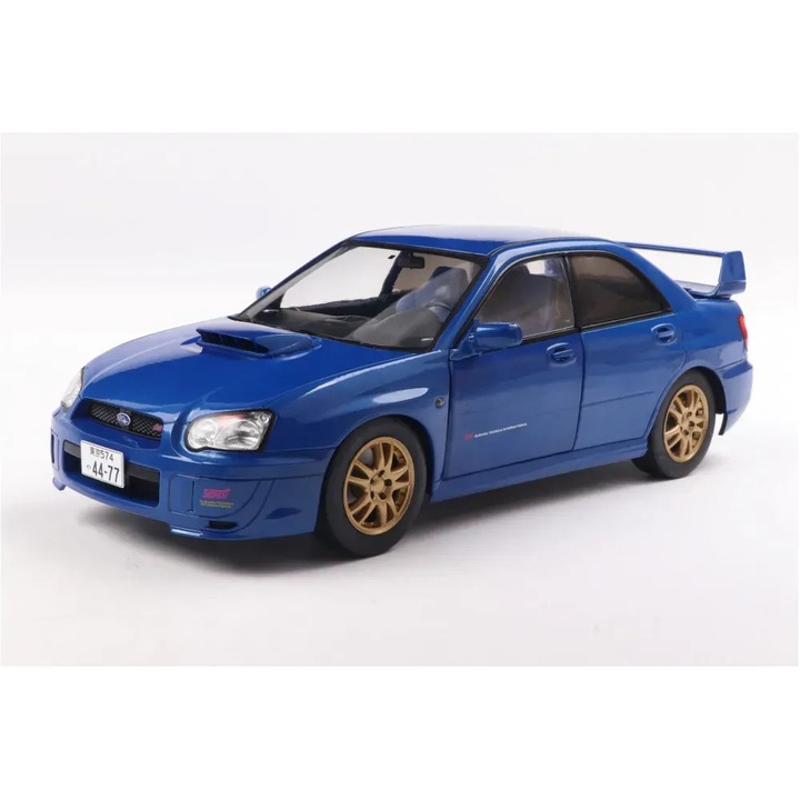 Macheta Subaru Impreza WRX STI albastru 2003 - 1/18 Solido