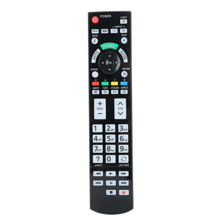 Fekete csere LCD TV távirányító TH55AS5700A TH55AS800A TH58AX800A modellekhez