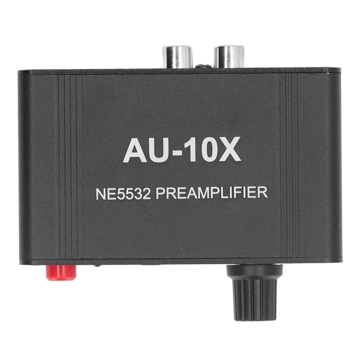 Amplificator de casti Fokelyi, 20dB, iesire 3.5mm si RCA, design metalic, dimensiuni compacte