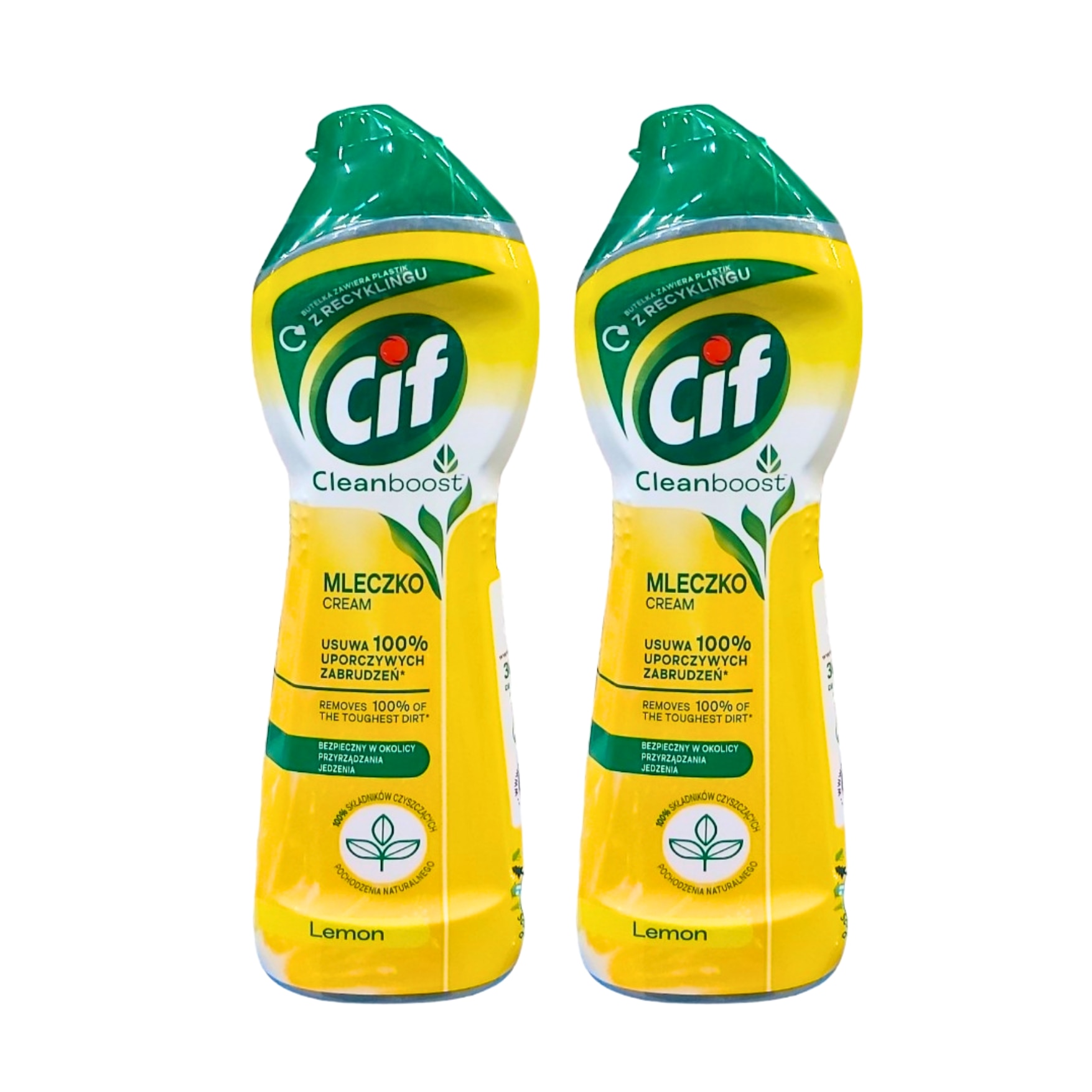 2x Cif crema multisuprafete CleanBoost Lemon, 300 ml - eMAG.ro
