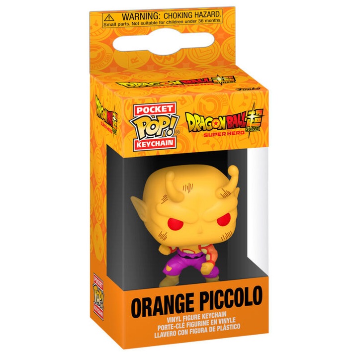 Kulcstartó POP, Dragon Ball, Super Super, Hero Orange Piccolo, 4 cm