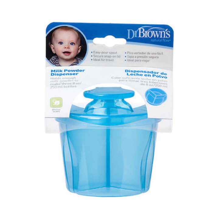 Set 3 dozatoare pentru scutece Dr. Brown's, albastru, dimensiuni mici