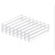 Set 8 Separatoare Reglabile Taotigzu, Organizatoare Sertare Extensibile din Plastic Transparent, 28–51 cm Lungime, 8 cm Inaltime, pentru Haine, Ustensile de Bucatarie si Birou, Transparent Organizator sertar