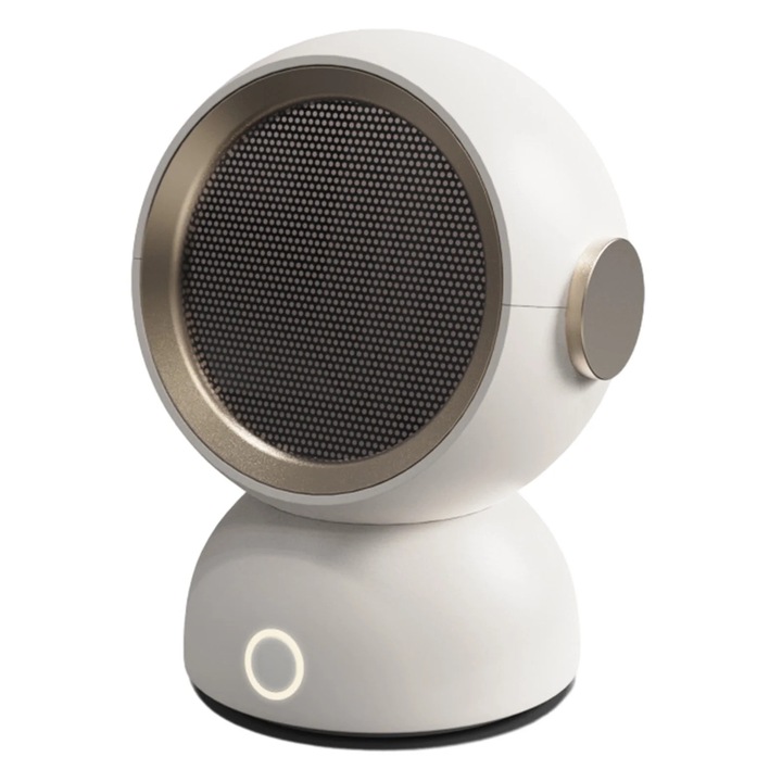 Hordozható kerámia hősugárzó, túlmelegedés elleni védelemmel és oszcillációs funkcióval, fehér, 19.5x10.67cm