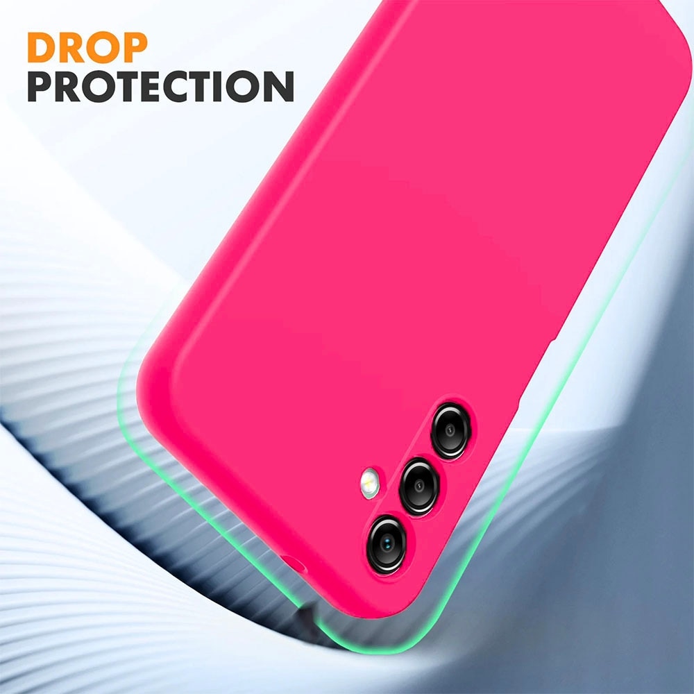 Husa pentru Samsung Galaxy S26 Plus, Joyshell, Silicon Catifelat, Interior Microfibra, Ultra Slim, Antisoc, Protectie Premium, Roz Neon