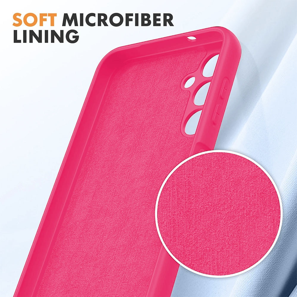 Husa pentru Samsung Galaxy S26 Plus, Joyshell, Silicon Catifelat, Interior Microfibra, Ultra Slim, Antisoc, Protectie Premium, Roz Neon