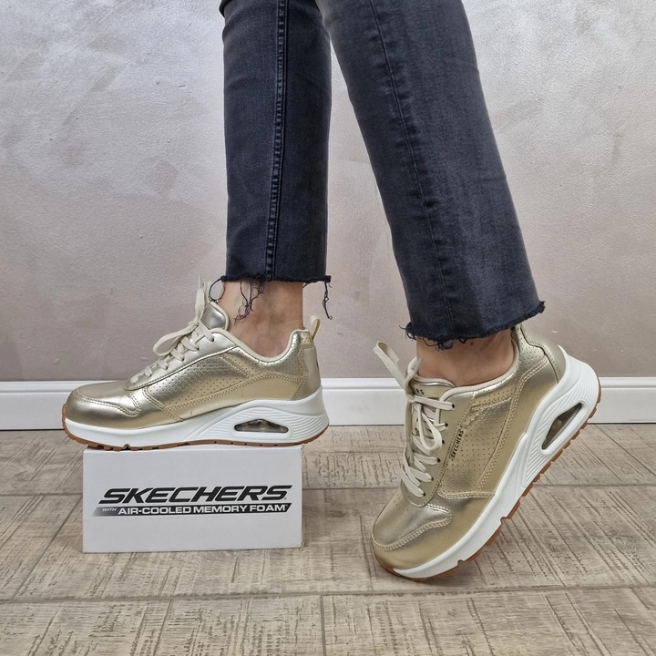 Pantofi dama sport Skechers, UNO - METALLIXS, multicolor, 41 EU