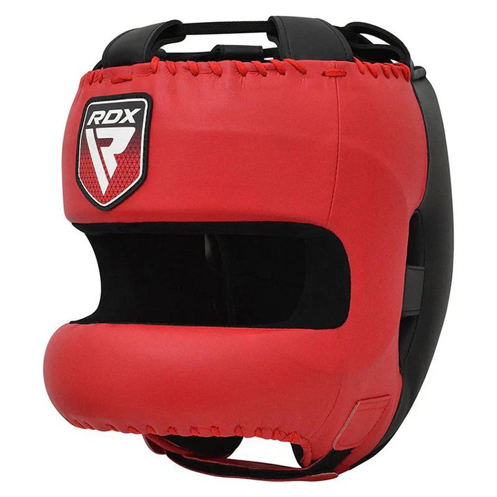 Casca box Rdx Apex, cu protectie nas, Rosu, L