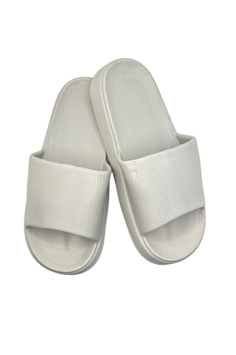 Papuci de plaja sau piscina pentru adulti, Tecos®, usori, imprimeu modern, Gri