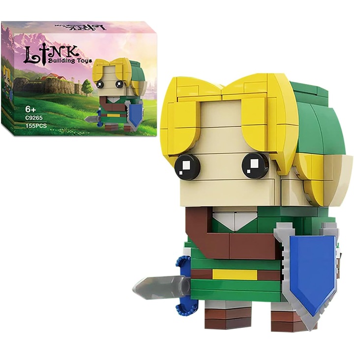 Építőkészletek, Link: A vadon lehelete felnőtteknek és gyerekeknek, Link: Az idő Okarinája építőkészlet, Játéksorozat építőkockái, modelljátékok (155 darab)