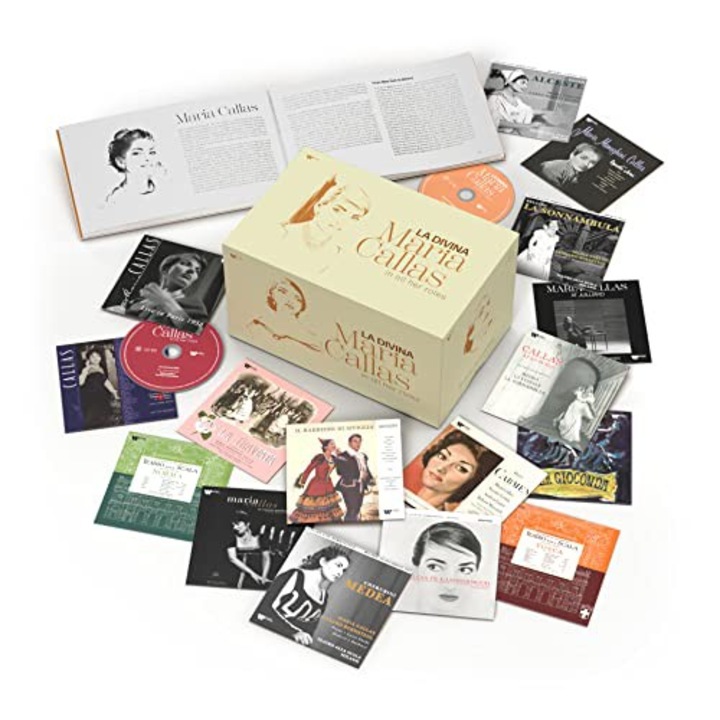 Maria Callas: La Divina - Maria Callas In All Her Roles - The Centenary Deluxe Edition [3xBlu-Ray]+[DVD]+[131CD]