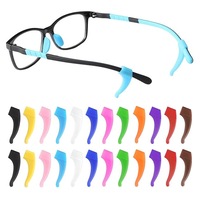 Set 12 perechi accesorii pentru ochelari, Axroad Mall, Clema anti-alunecare pentru ochelari, Confortabil, Intins fara deformare, Usor de curatat, Previne alunecarea ochelarilor de pe nas, Pentru sport, studiu si munca, Silicon, Multicolor