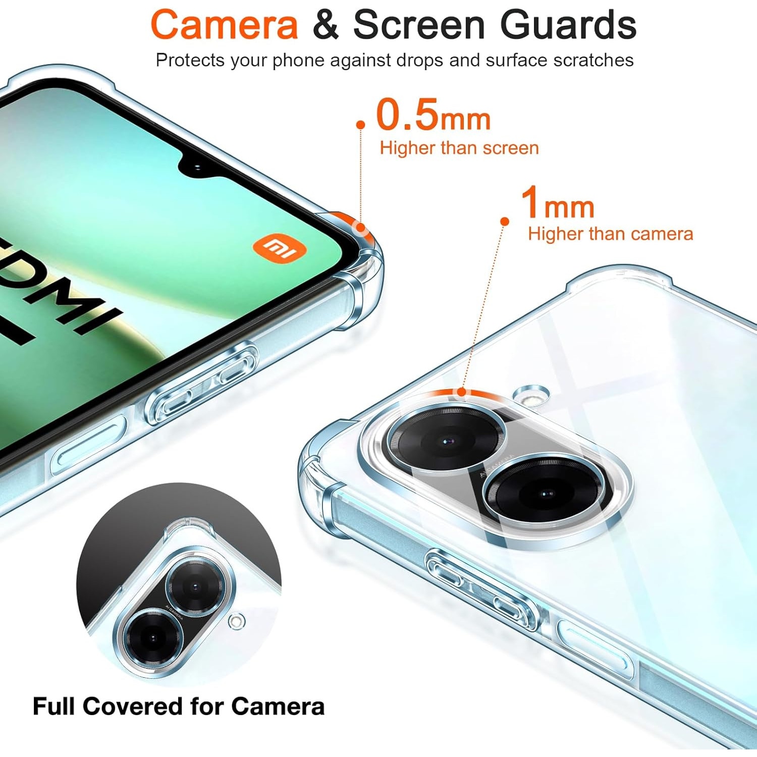 Husa Anti soc, transparenta compatibila cu XIAOMI Redmi A5