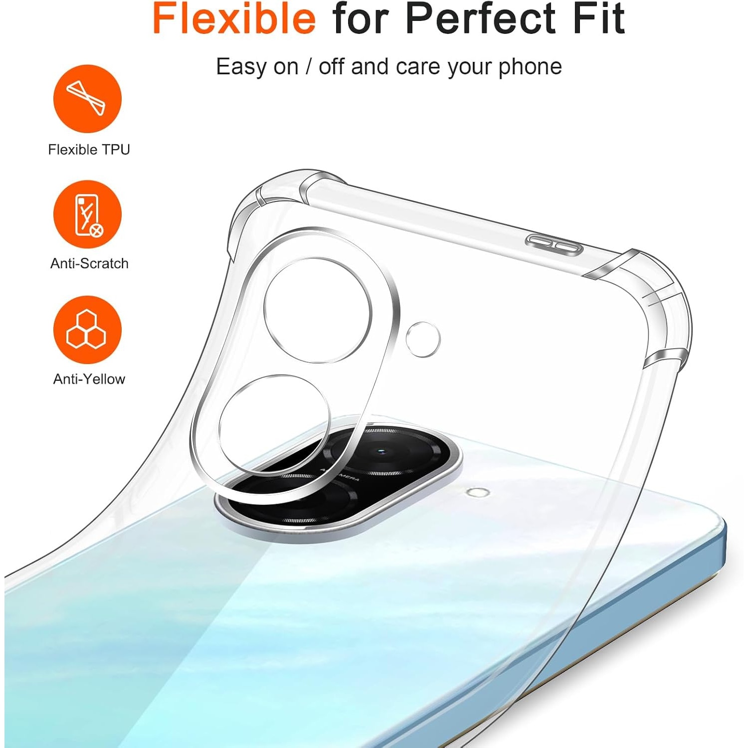 Husa Anti soc, transparenta compatibila cu XIAOMI Redmi A5