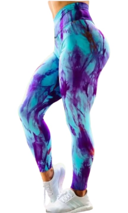 Colanti sport, yoga, jogging, femei, albastru, Albastru