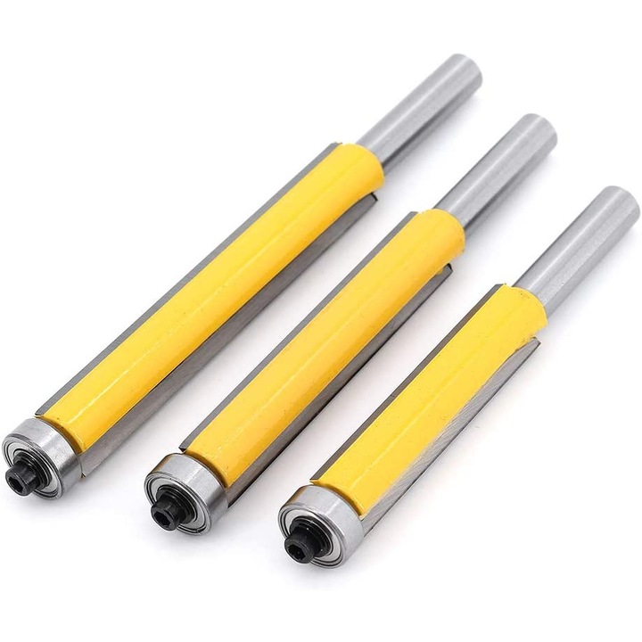 Set 3 cutite prelungite taiere, 8mm, carbura, 97.5x12.7mm, 110x12.7mm, 123x12.7mm
