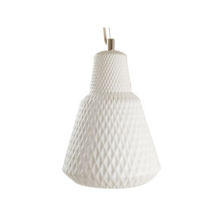 Lustra Leitmotiv CAST, ceramica, alb, 24,4x33cm, 175cm