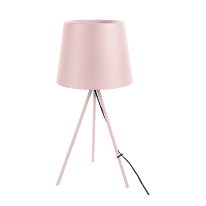 Leitmotiv Classy asztali lámpa, rózsaszín, fém, 57x27,5cm, kábel 175cm