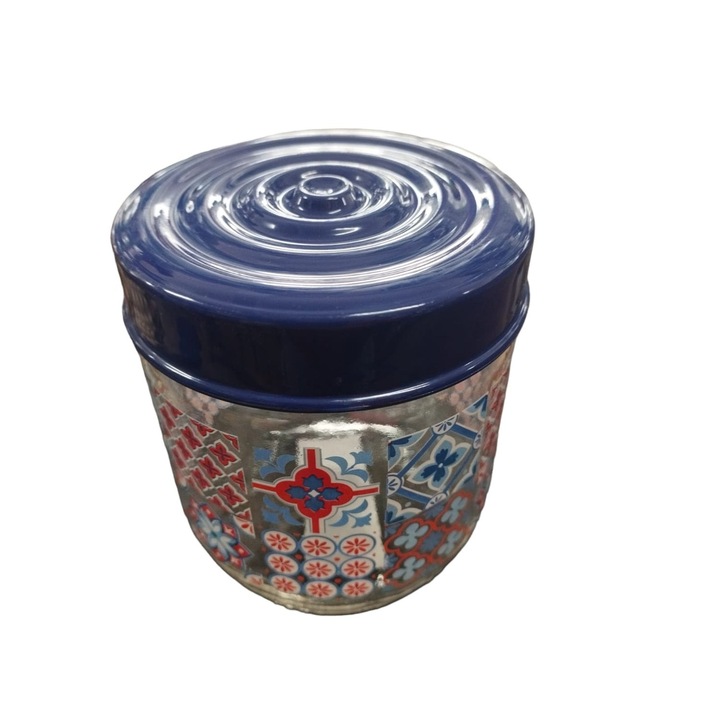 Borcan din Sticla cu Capac de plastic 425 ml