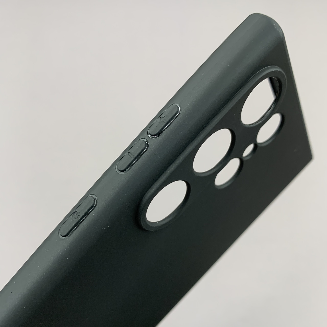 Husa telefon compatibila cu Samsung Galaxy S23 Ultra, Soft Silicone Premium, Anti-Soc, Protectie camera, Microfibra interior ( catifea ), Margini Ridicate pentru Protectia Ecranului, Negru