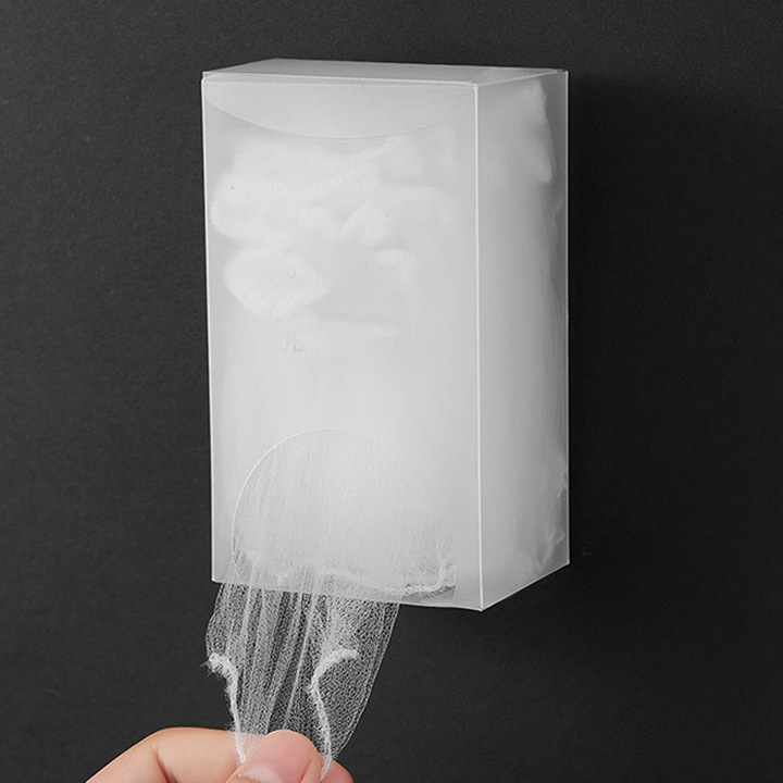 Set 100 Piese Filtres de Fregider, Mastile de Filtrare pentru Drenaj, 9x9cm, cu Cutie de Stocare