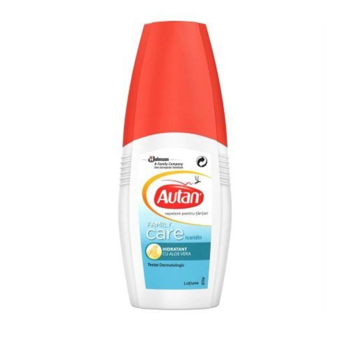 Lotiona insecticida Autan Family Care, 100ml, cu aloe vera, pentru piele sensibila