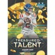 Joc de societate, Topps 2024 Bowman Chrome University Football Blaster (28 de carti de fotbal american, inclusiv 3 carti paralele exclusive!)