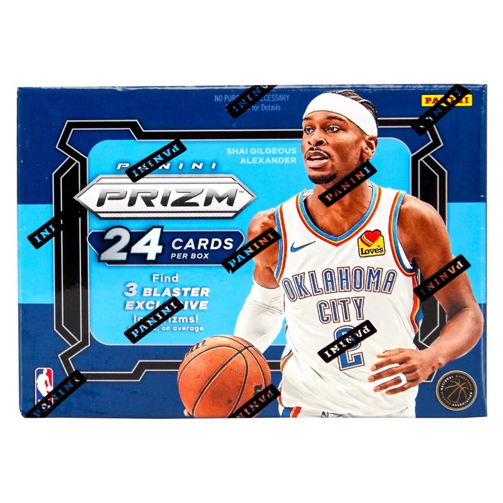 Cutie Blaster Panini Prizm Basketball 2024/25, pachet de 6 (24 de carti de baschet, inclusiv 3 carti Prizm Ice!)