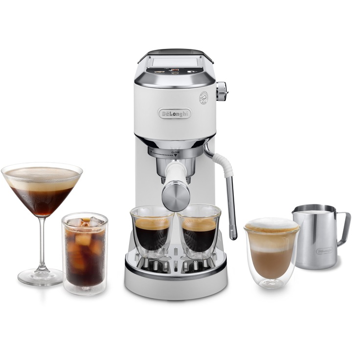De'Longhi Dedica Duo EC890.W eszpresszógép, 1450 W, 15 bar, fehér