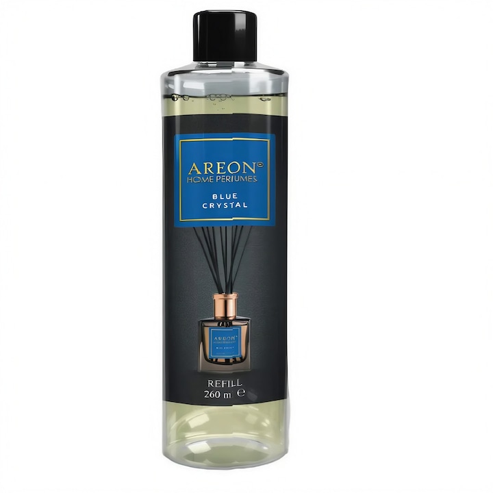 Пълнител за ароматизатор Areon Home Perfume 260 мл Blue Crystal Black Line