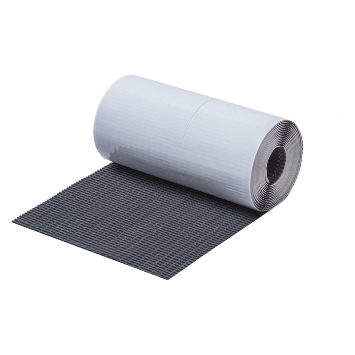 Tasma kominowa 4ROOF IZOMIN QUADRO 300mm x 5m, rezistenta la UV, antracit