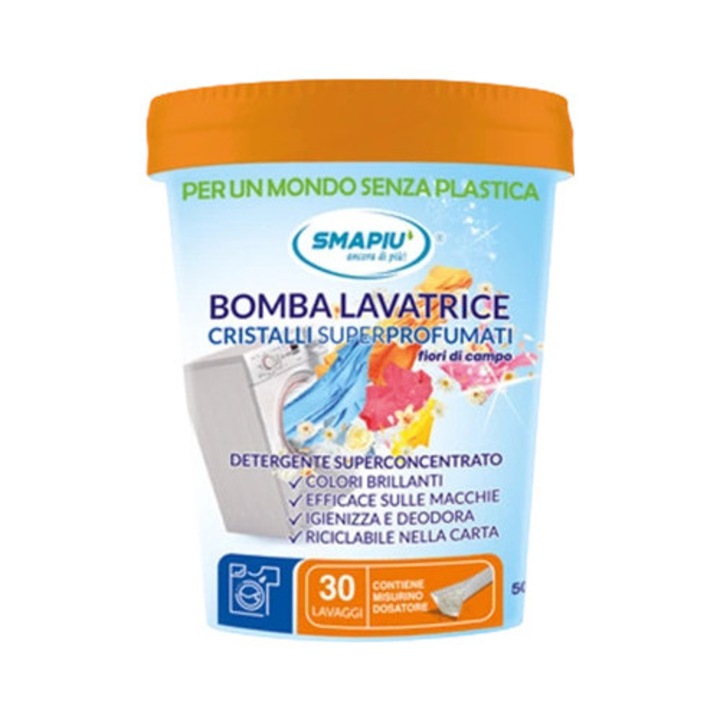 Detergent praf super concentrat Smapiu, Bomba Lavatrice