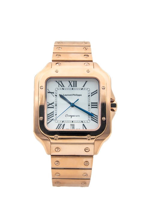 Ceas pentru barbati, Laurent Philippe, Conqueror Spirit of the Rose - Vanguard, 38mm x 27.5mm, Rose Gold