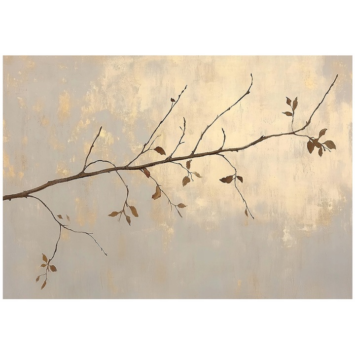 Fotótapéta, modern, falra, szobába, tapéta, nappaliba, levelek, fal, dekoráció, 150x105 cm, 15581VX3