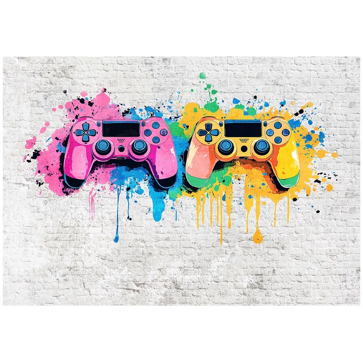 Fototapet Copii, Graffiti, 200x140 cm, Modern, Vlies, Tapet, pentru Copii, 15551VX4
