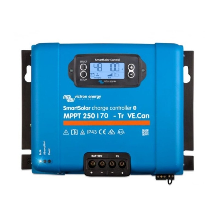 Incarcator solar 12v 24v 48v 70a victron energy smartsolar mppt 250/70-tr-ve.can
