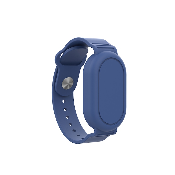 Bratara pentru Samsung Galaxy SmartTag2, silicon, rezistent la apa, reglabil, albastru marin