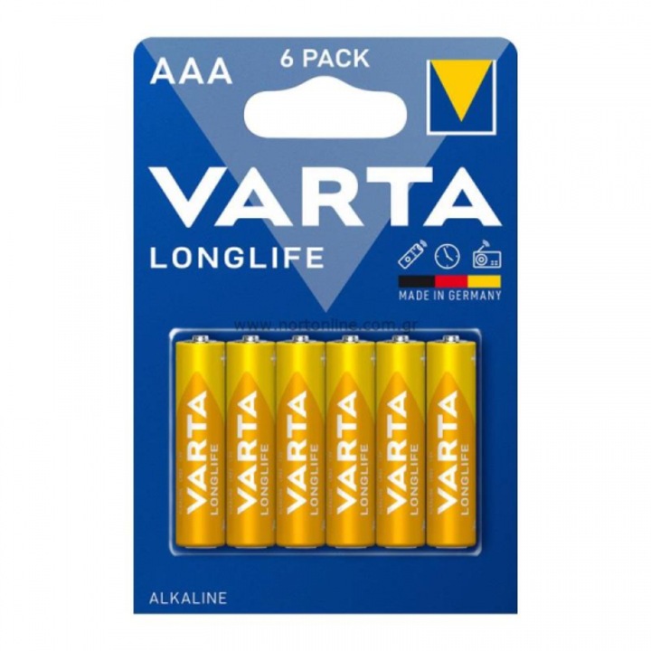 Baterie Varta Longlife 4103 Aaa Lr3, Set 6 Bucati, ONSG