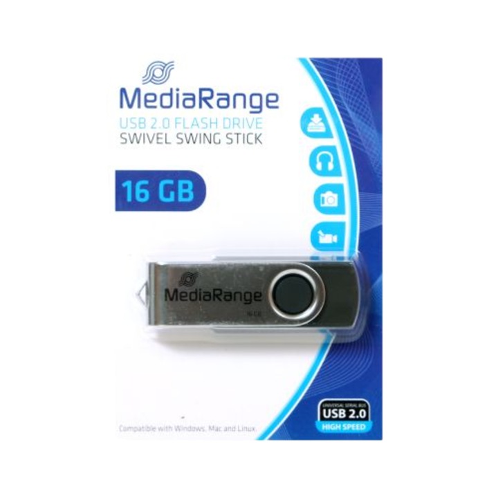 Unitate flash USB MEDIA RANGE 2.0, 16 GB