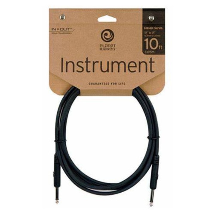 Cablu universal pentru chitara si alte instrumente muzicale, 3 metri, D'Addario