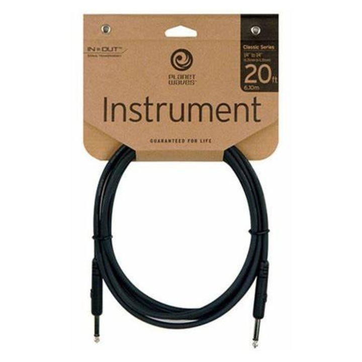 Cablu universal pentru chitara si alte instrumente muzicale, 6 metri, D'Addario