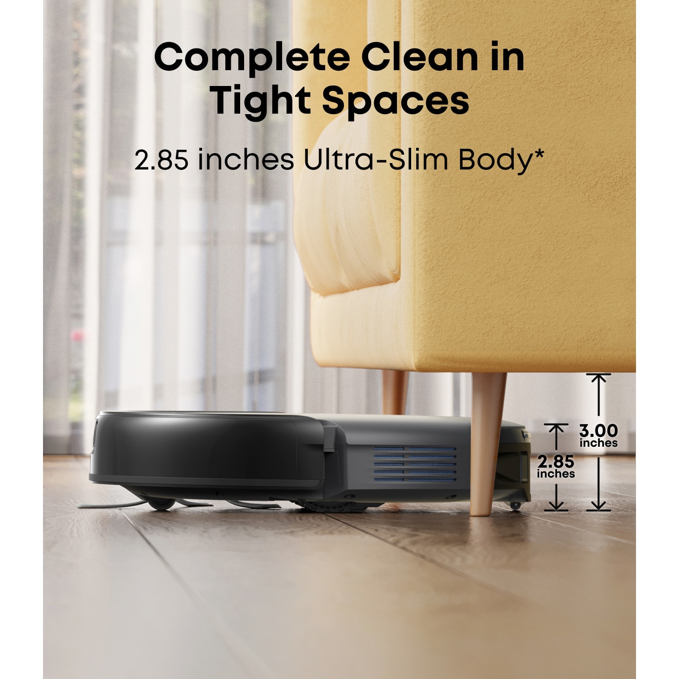 Aspirator robot eufy Robot Vacuum C10, 4000 Pa, Navigatie Lidar, Gri