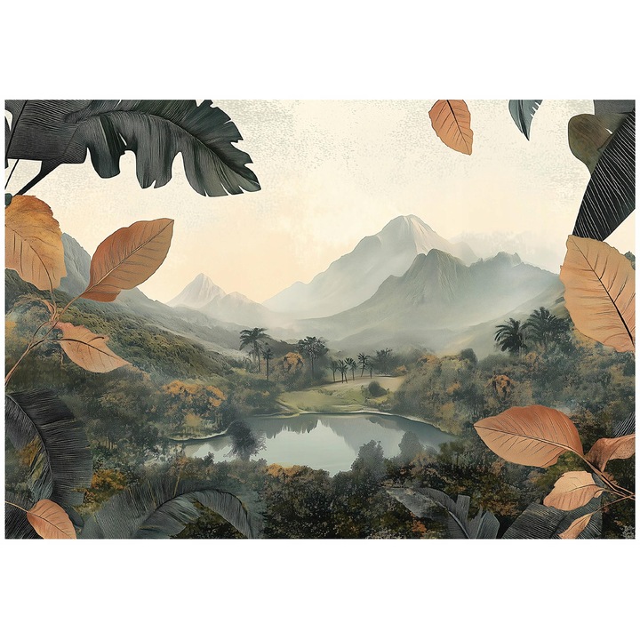 Фототапет, гора, природа, за стена, за стая, тапет, за хол, стена, декорация, 150x105 см, 15590VX3