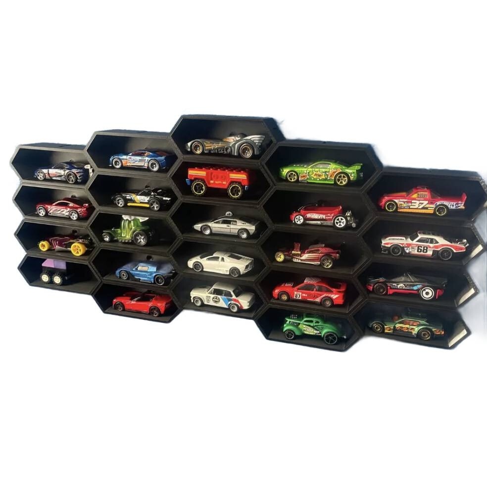 Hexagonal Modular Rafts Raft modular hexagonal pentru masinute 1:64, set 7 buc, alb, 11x4x4cm ...