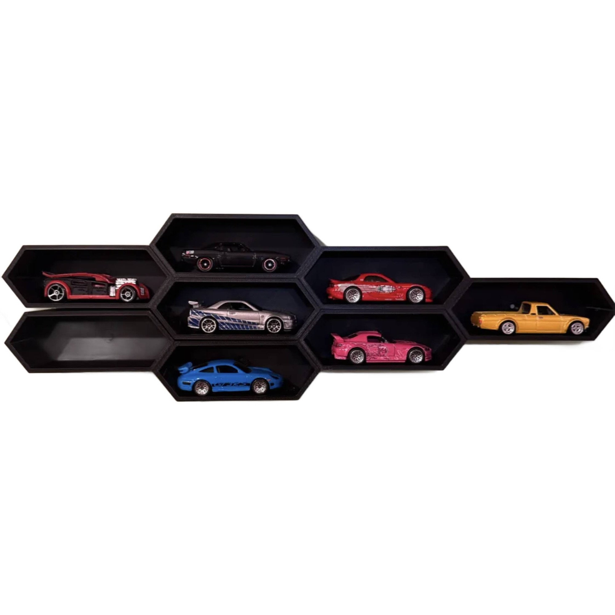 Hexagonal Modular Rafts Raft modular hexagonal pentru masinute 1:64, set 7 buc, alb, 11x4x4cm ...